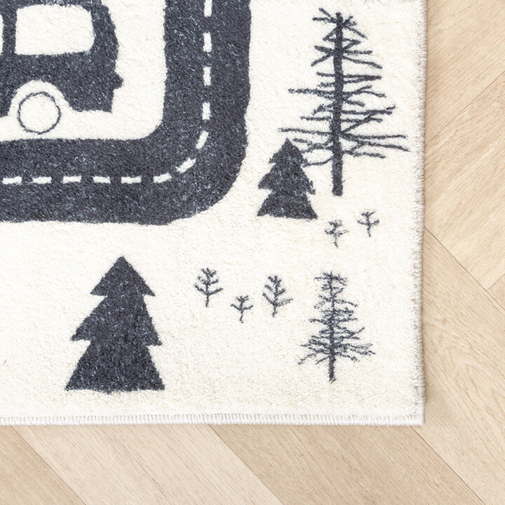 Tapis de Couloir vintage - Dex Trail Noir - 3