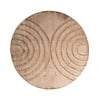 Tapis rond à poils longs - Carvy Arches Taupe - thumbnail 1