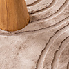 Tapis rond à poils longs - Carvy Arches Taupe - thumbnail 3