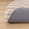 Tapis rond à poils longs - Carvy Arches Taupe - thumbnail 6