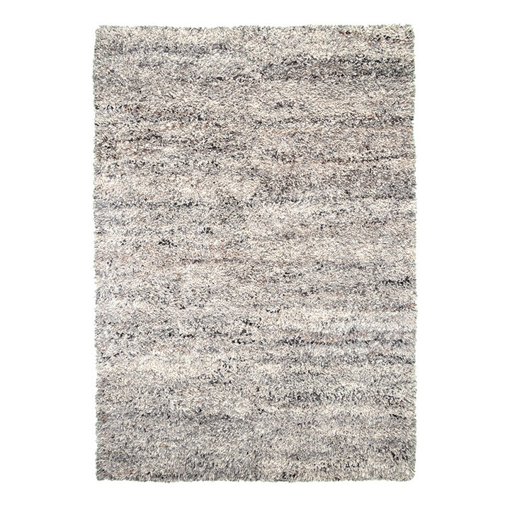 Tapis en laine à poils longs - Royal Gris Clair Mélangé - 1