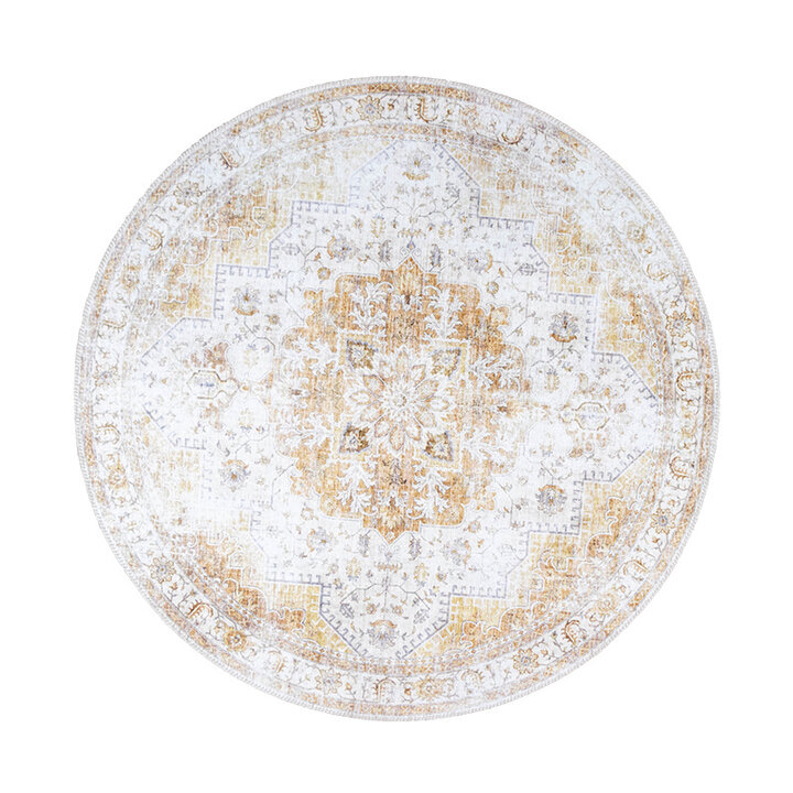 Tapis vintage rond - Lago Jaune - 1