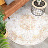 Tapis vintage rond - Lago Jaune - thumbnail 3