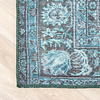 Tapis vintage - Estate Medaillon Bleu/Vert - thumbnail 7
