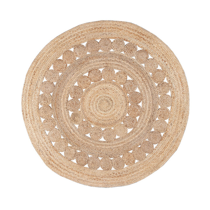 Tapis en jute - Fair Rond soleil Naturel - 1
