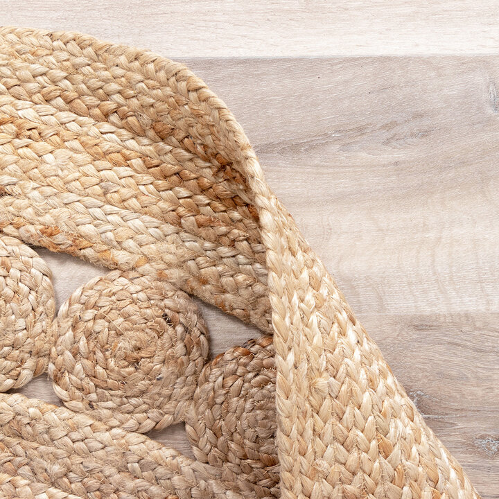 Tapis en jute - Fair Rond soleil Naturel - 4