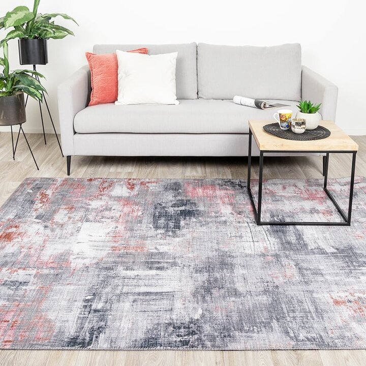 Tapis moderne - Strength Rouge/Rose