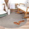 Tapis en jute - Fair Rond Gris - thumbnail 3