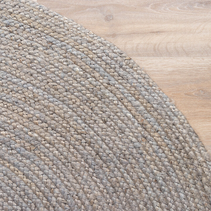 Tapis en jute - Fair Rond Gris - 4