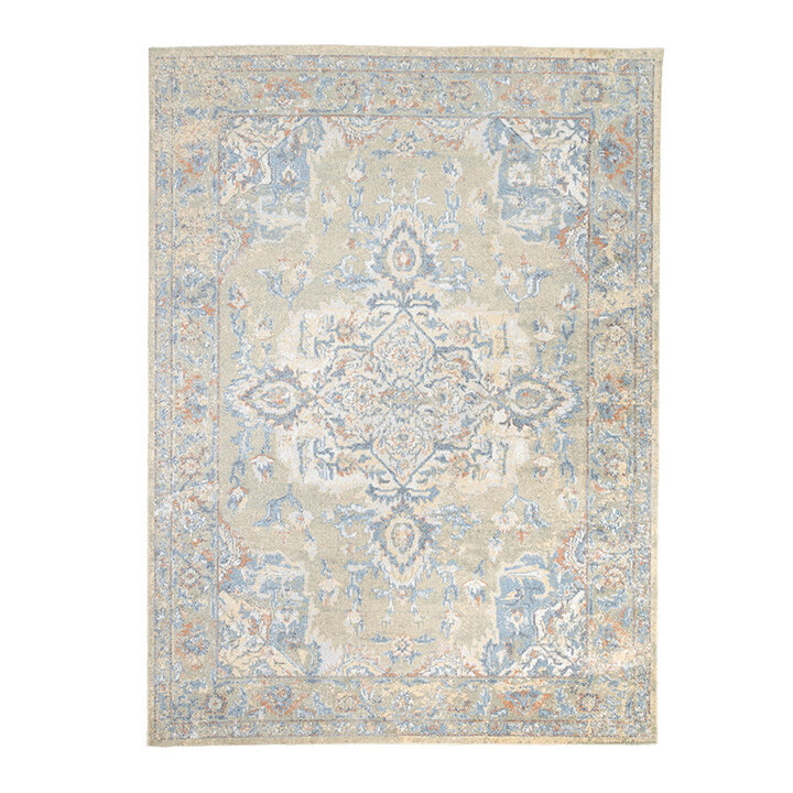 Tapis lavable - Nova Medaillon Vert - 1