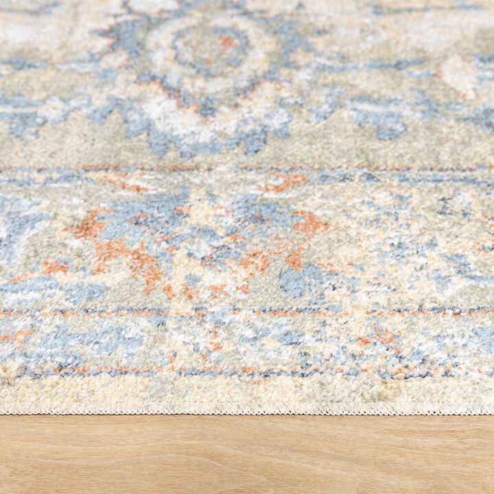 Tapis lavable - Nova Medaillon Vert - 6