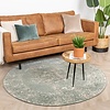 Tapis vintage rond - Spring Ethnic Vert/Crème - thumbnail