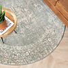Tapis vintage rond - Spring Ethnic Vert/Crème - thumbnail 3