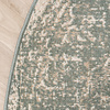 Tapis vintage rond - Spring Ethnic Vert/Crème - thumbnail 4