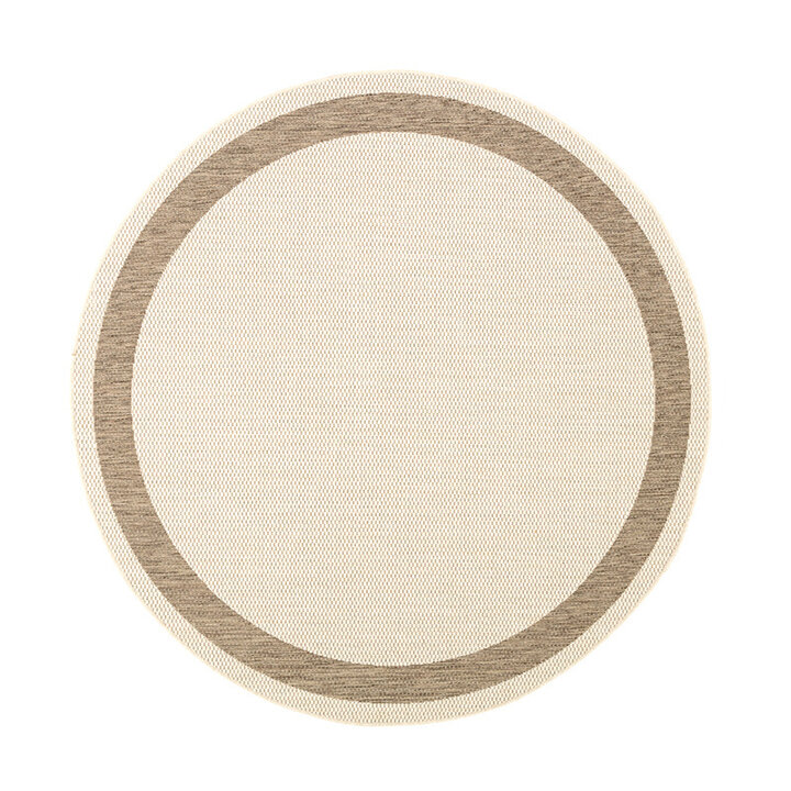 Tapis d'extérieur vintage - Nomad Edge Crème - 1