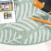 Tapis d'extérieur rond - Summer Leaves Vert - thumbnail 3