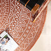 Tapis d'extérieur rond - Summer Azteca Terracotta - thumbnail 3