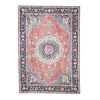 Tapis vintage - Lily Medaillon Rouge/Rose - thumbnail 1