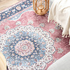 Tapis vintage - Lily Medaillon Rouge/Rose - thumbnail 3