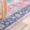Tapis vintage - Lily Medaillon Rouge/Rose - thumbnail 4