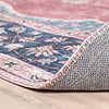 Tapis vintage - Lily Medaillon Rouge/Rose - thumbnail 6