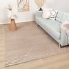 Tapis persan - Nori Curves Taupe - thumbnail