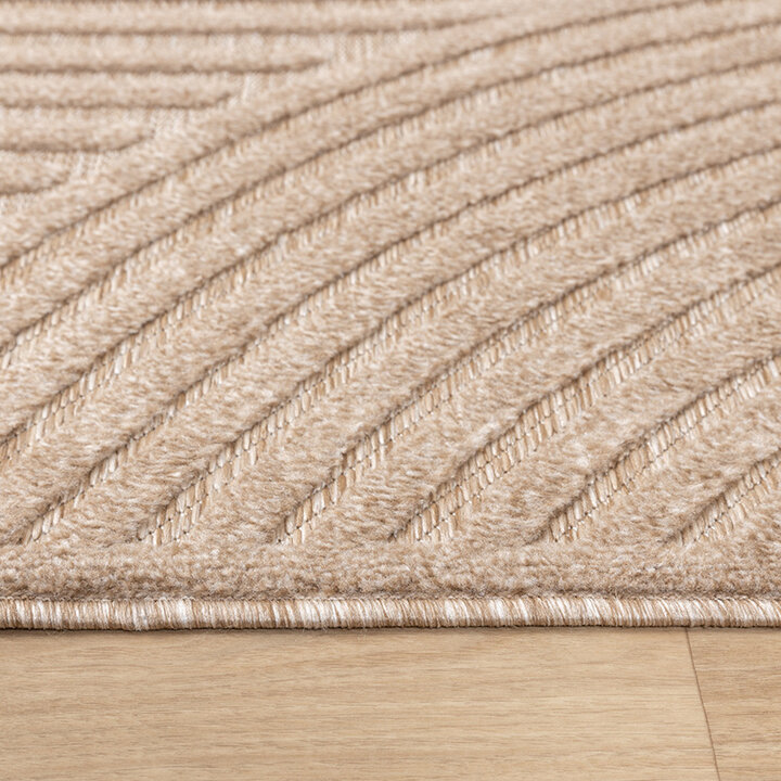 Tapis persan - Nori Curves Taupe - 5