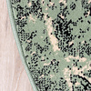 Tapis vintage rond - Wonder Vert/Noir - thumbnail 4