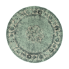 Tapis vintage rond - Wonder Vert/Noir - thumbnail 8