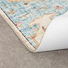 Tapis ovale à poils longs - Santo Mandala Bleu Clair - thumbnail 6