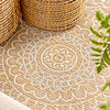 Tapis d'extérieur rond - Summer Azteca Jaune - thumbnail 5