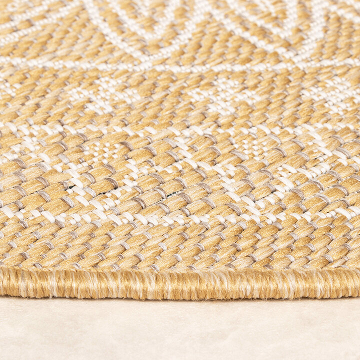 Tapis d'extérieur rond - Summer Azteca Jaune - 8