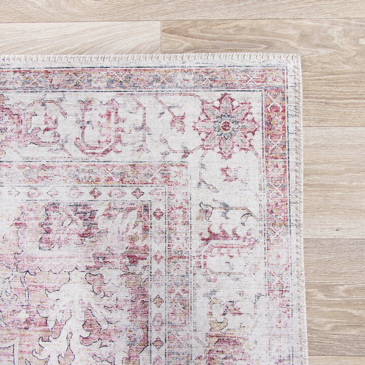 Tapis vintage - Lago Rouge/Rose - 5