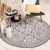 Tapis d'extérieur rond - Summer Oriental Gris - thumbnail
