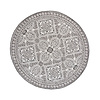 Tapis d'extérieur rond - Summer Oriental Gris - thumbnail 1