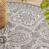 Tapis d'extérieur rond - Summer Oriental Gris - thumbnail 5