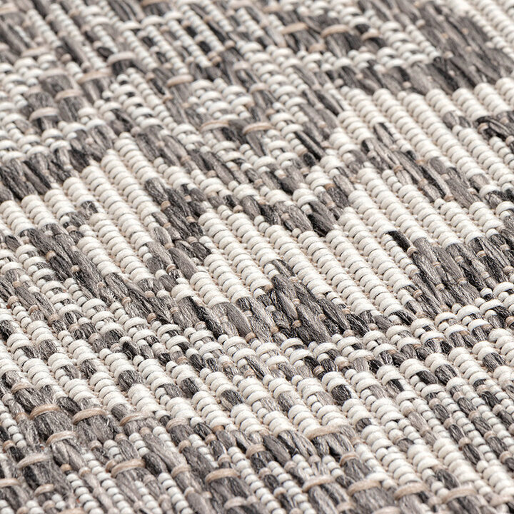 Tapis d'extérieur rond - Summer Oriental Gris - 8