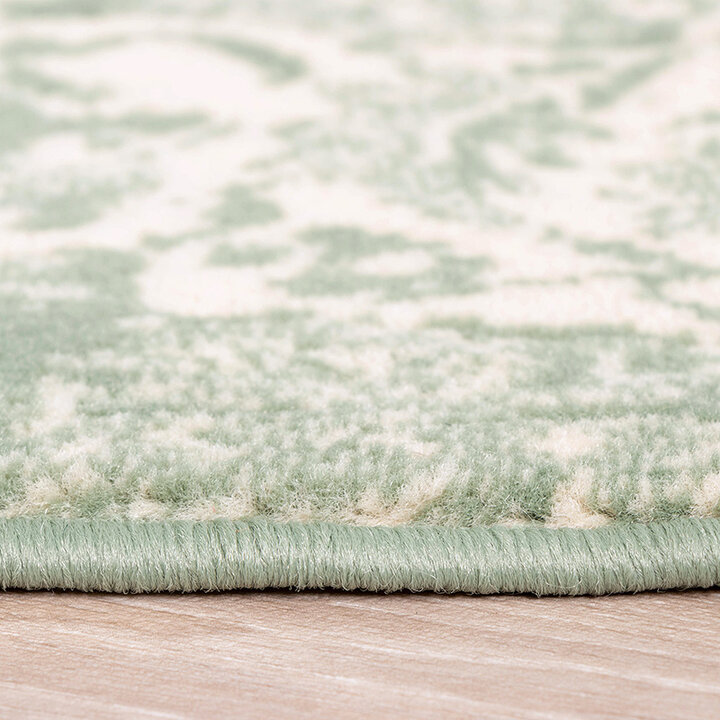 Tapis vintage rond - Wonder Vert - 6