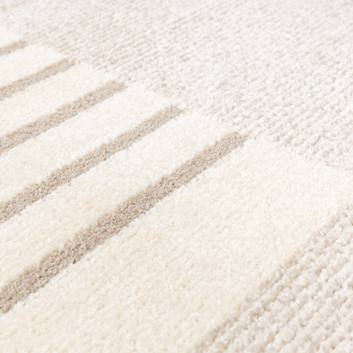 Tapis à poils longs - Serene Shapes Crème - 5