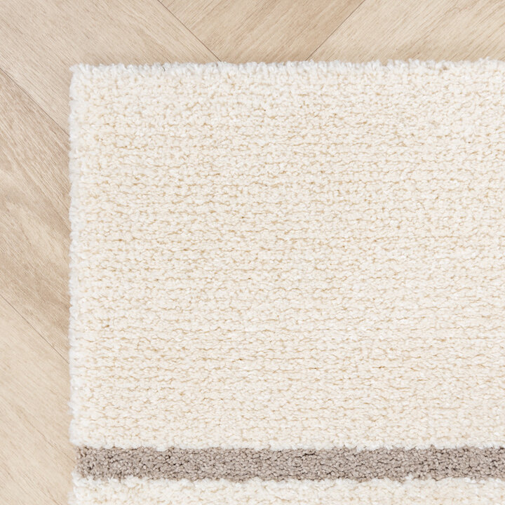 Tapis à poils longs - Serene Shapes Crème - 7