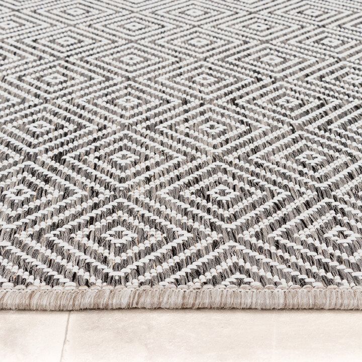 Tapis d'extérieur - Summer Tile Gris - 8