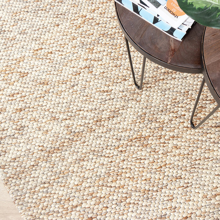 Tapis en laine - Melange Crème/Marron Mélangé - 5