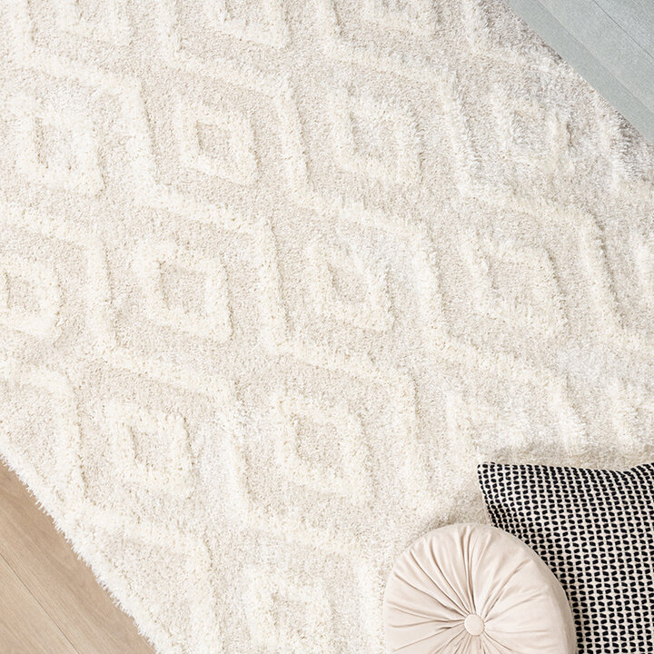 Tapis moderne intérieur et extérieur - Lova Diamond Crème - 3