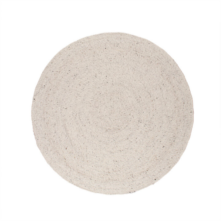 Tapis en laine rond - Wise Gris/Mélangé - 1