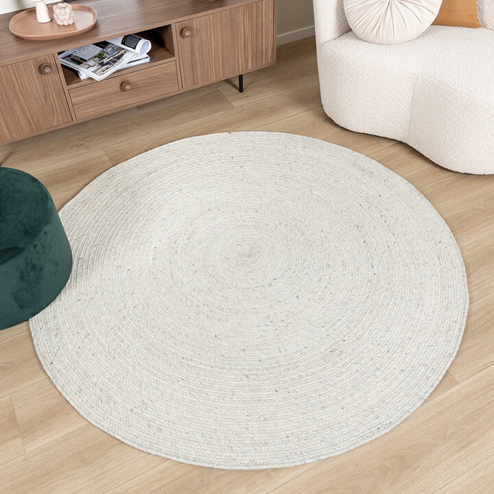 Tapis en laine rond - Wise Gris/Mélangé - 5