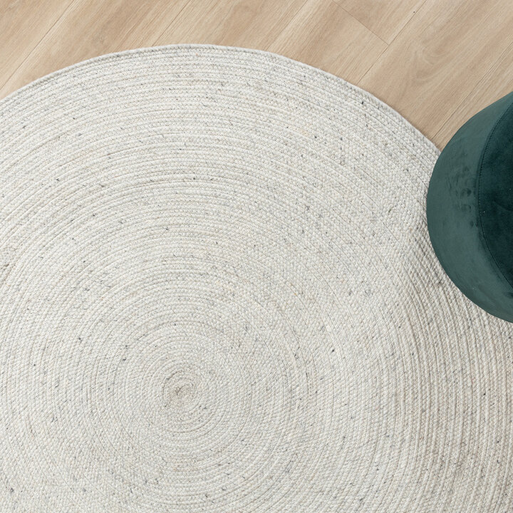 Tapis en laine rond - Wise Gris/Mélangé - 6