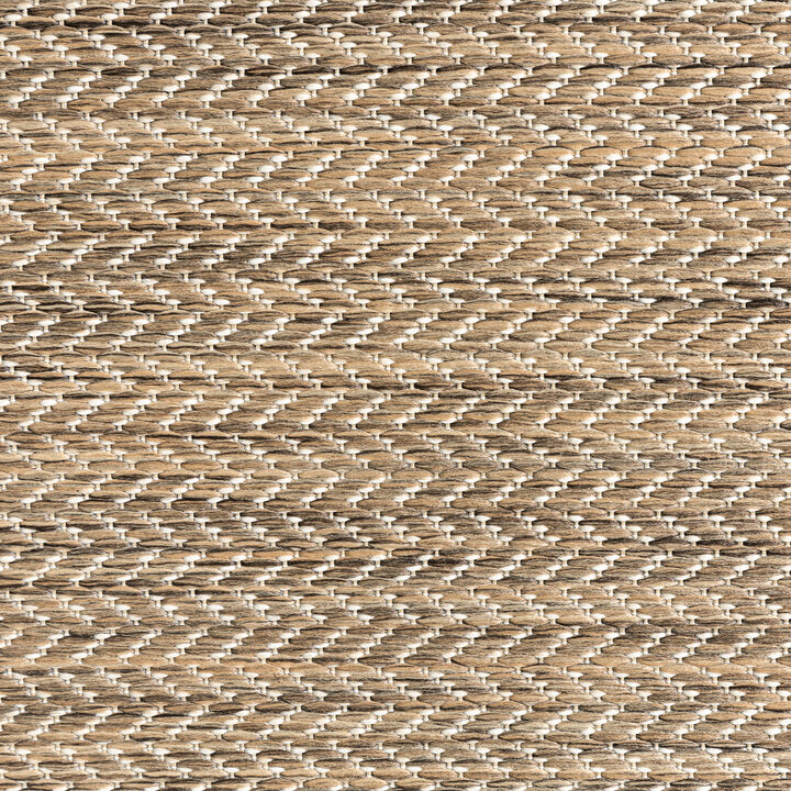 Tapis d'extérieur rond - Malta Arrow Naturel - 4
