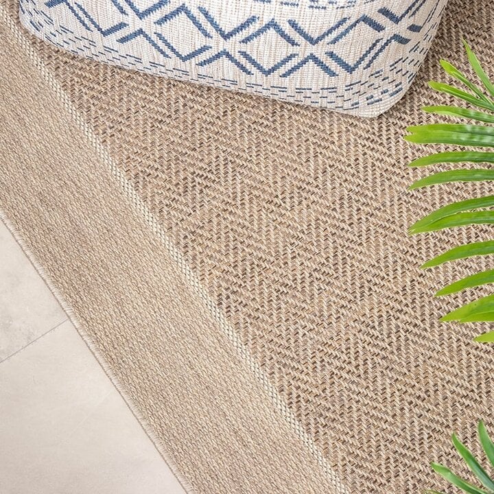 Tapis d'extérieur en jute - Fora Edge Naturel - 3