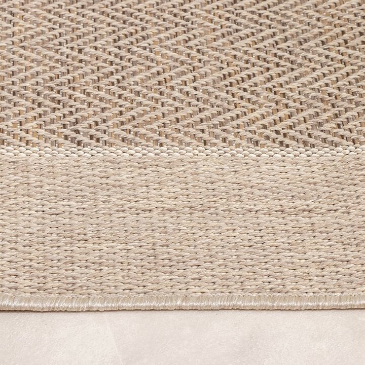 Tapis d'extérieur en jute - Fora Edge Naturel - 4