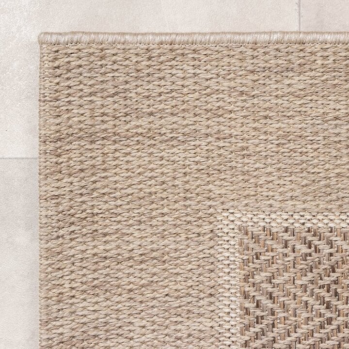Tapis d'extérieur en jute - Fora Edge Naturel - 5
